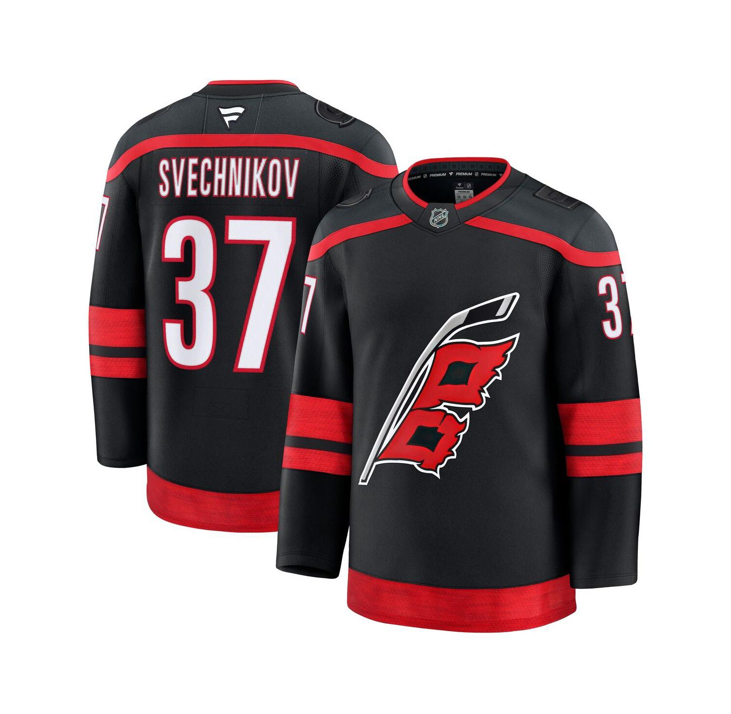 Men's Andrei Svechnikov Black Carolina Hurricanes Home Premium Jersey