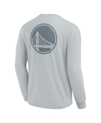 Men's Gray Golden State Warriors Elements Strive Long Sleeve T-Shirt