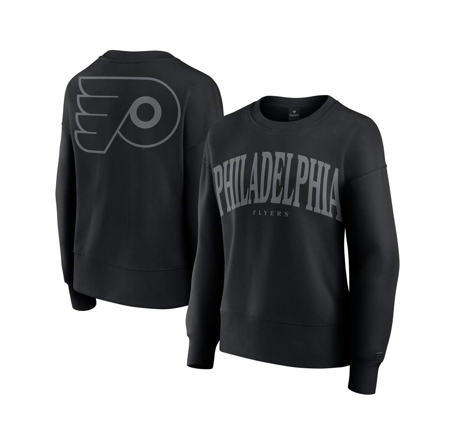 Women's Black Philadelphia Flyers Elements Flow Pullover Sweatshirt