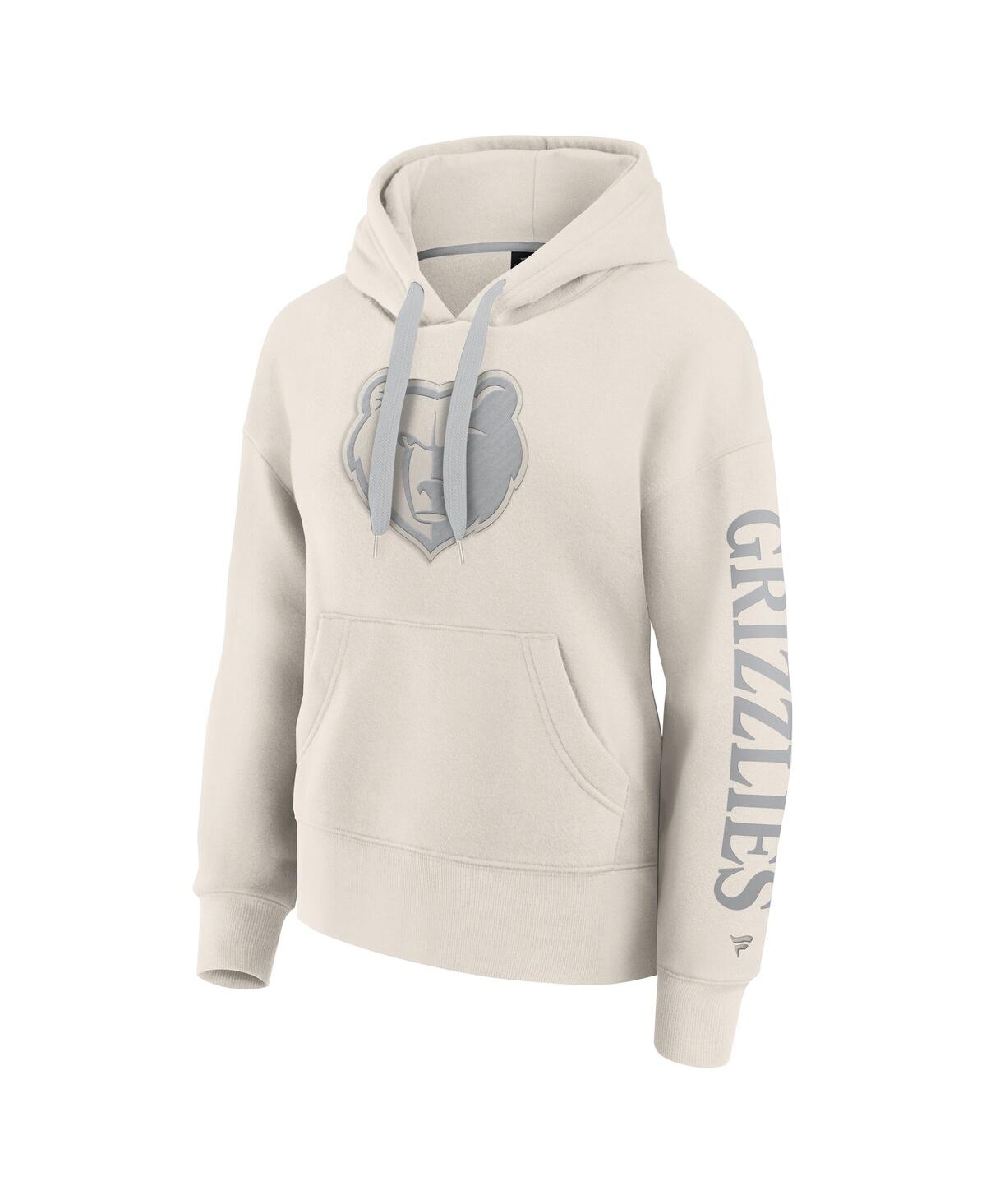 Fanatics Women's Cream Memphis Grizzlies Elements Next Pullover Hoodie In Cream