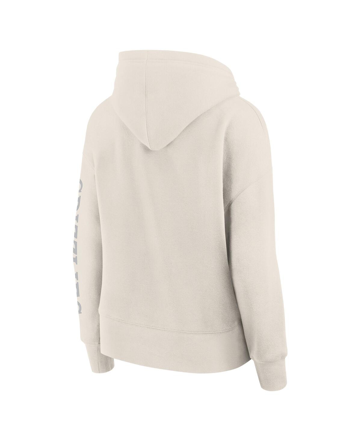 Fanatics Women's Cream Memphis Grizzlies Elements Next Pullover Hoodie In Cream