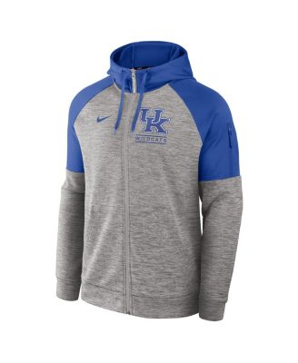 Men's Heather Gray Kentucky Wildcats Fitness Raglan&nbsp;Performance Full-Zip Hoodie