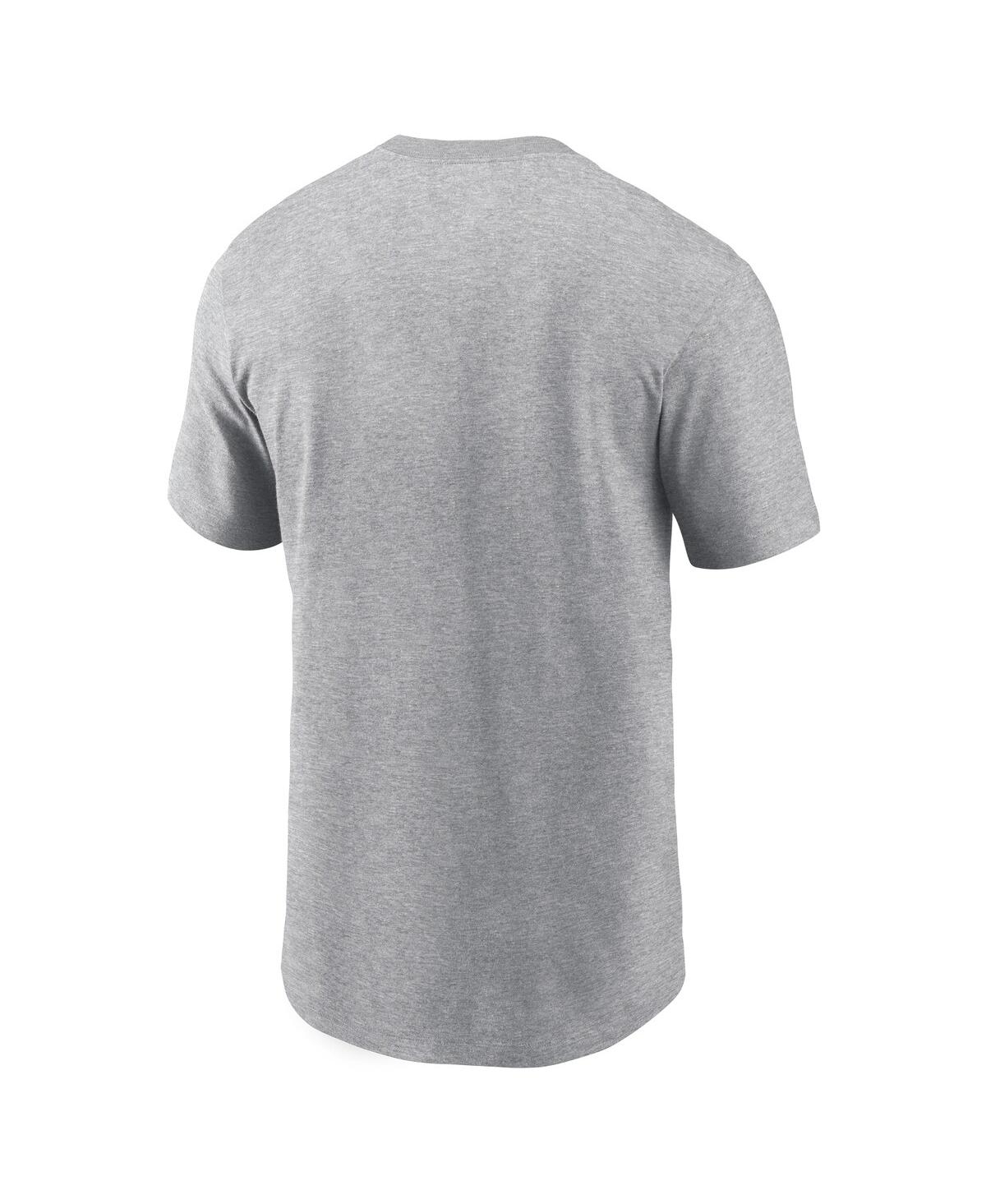 NIKE MEN'S HEATHER GRAY LSU TIGERS DNA LOCKUP T-SHIRT