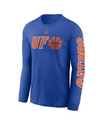 Men's Royal Florida Gators Basketball Icon Two-Hit Long Sleeve T-Shirt