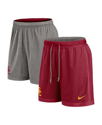 Nike - Men's Cardinal/Heather Gray USC Trojans Player Reversible Shorts