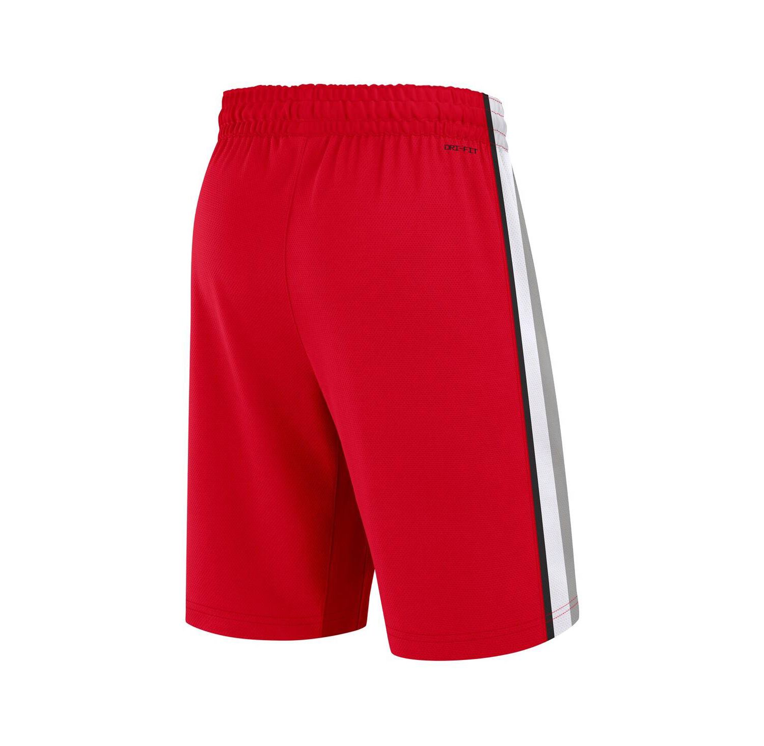 Men's Scarlet Ohio State Buckeyes Road Replica Performance Basketball Shorts
