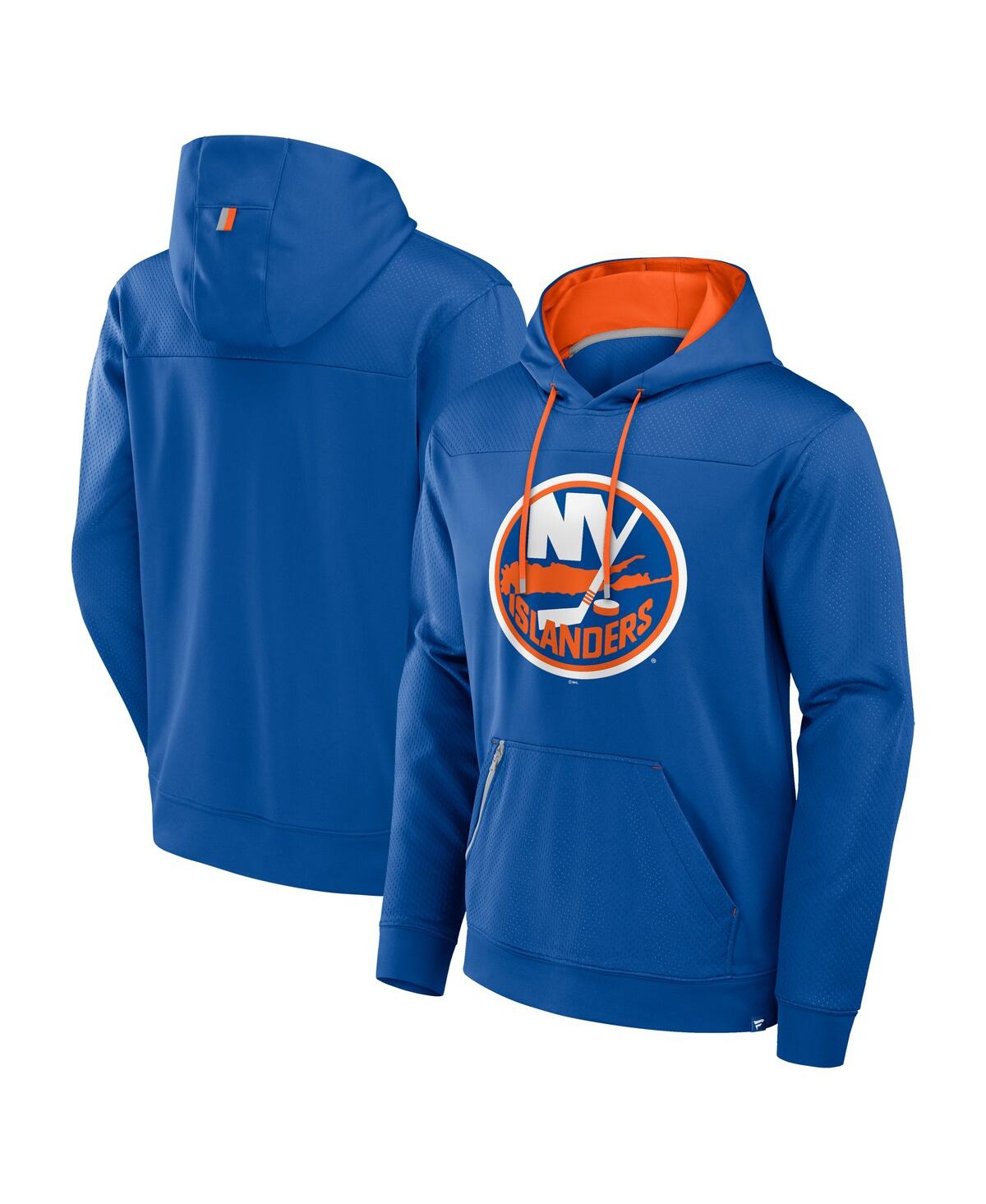 Fanatics Men's Royal New York Islanders Defender Pullover Hoodie In Royal