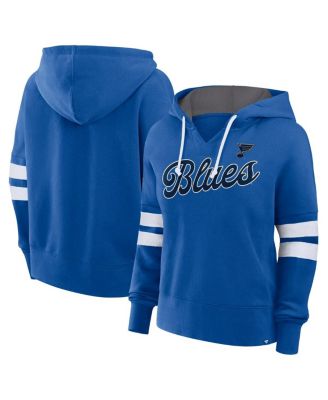 Fanatics - Women's Blue St. Louis Blues Seize Fleece Pullover Hoodie