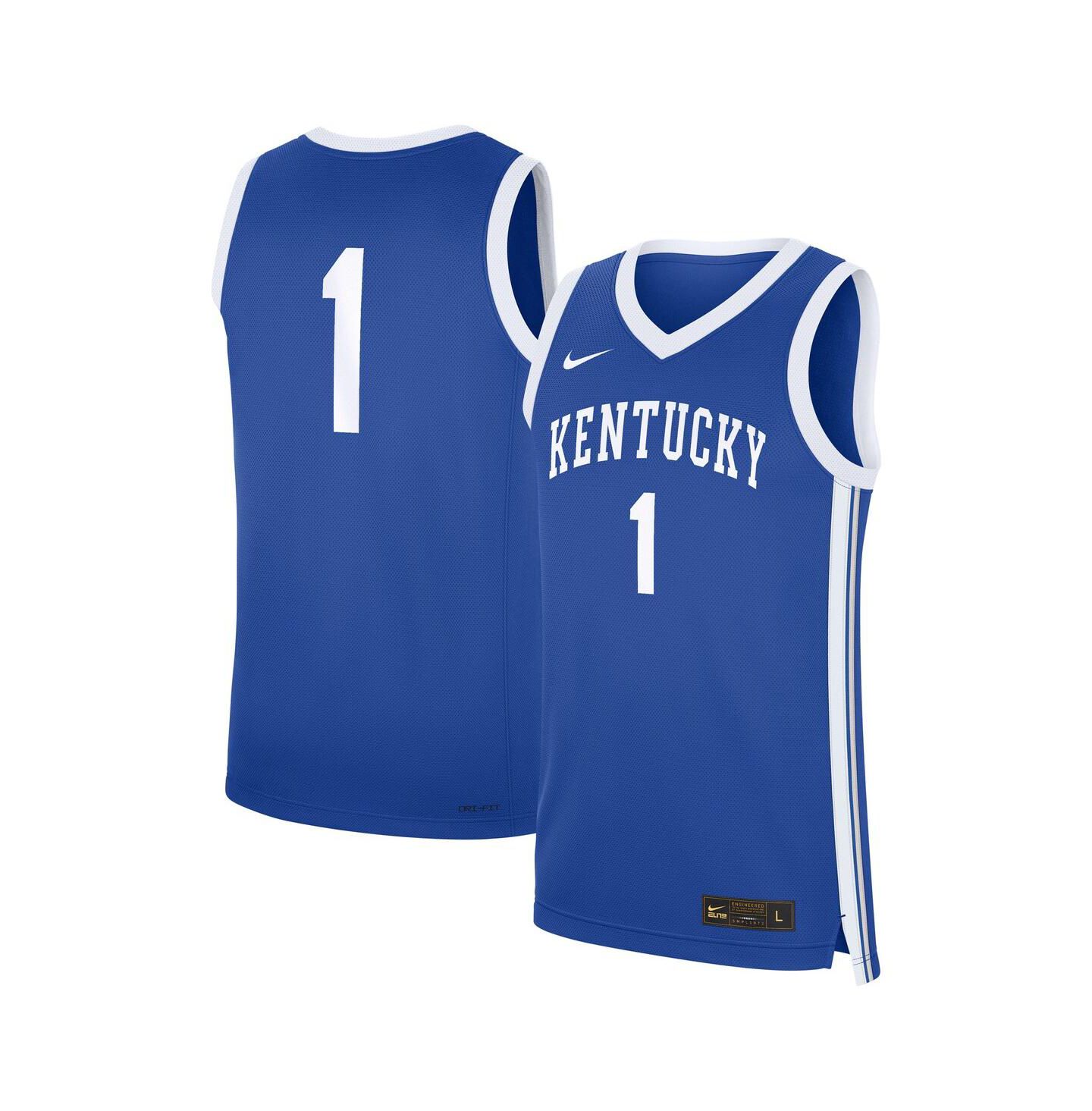 Мужской топ Nike 1 Royal Kentucky Wildcats Road Replica Jersey — фото 1