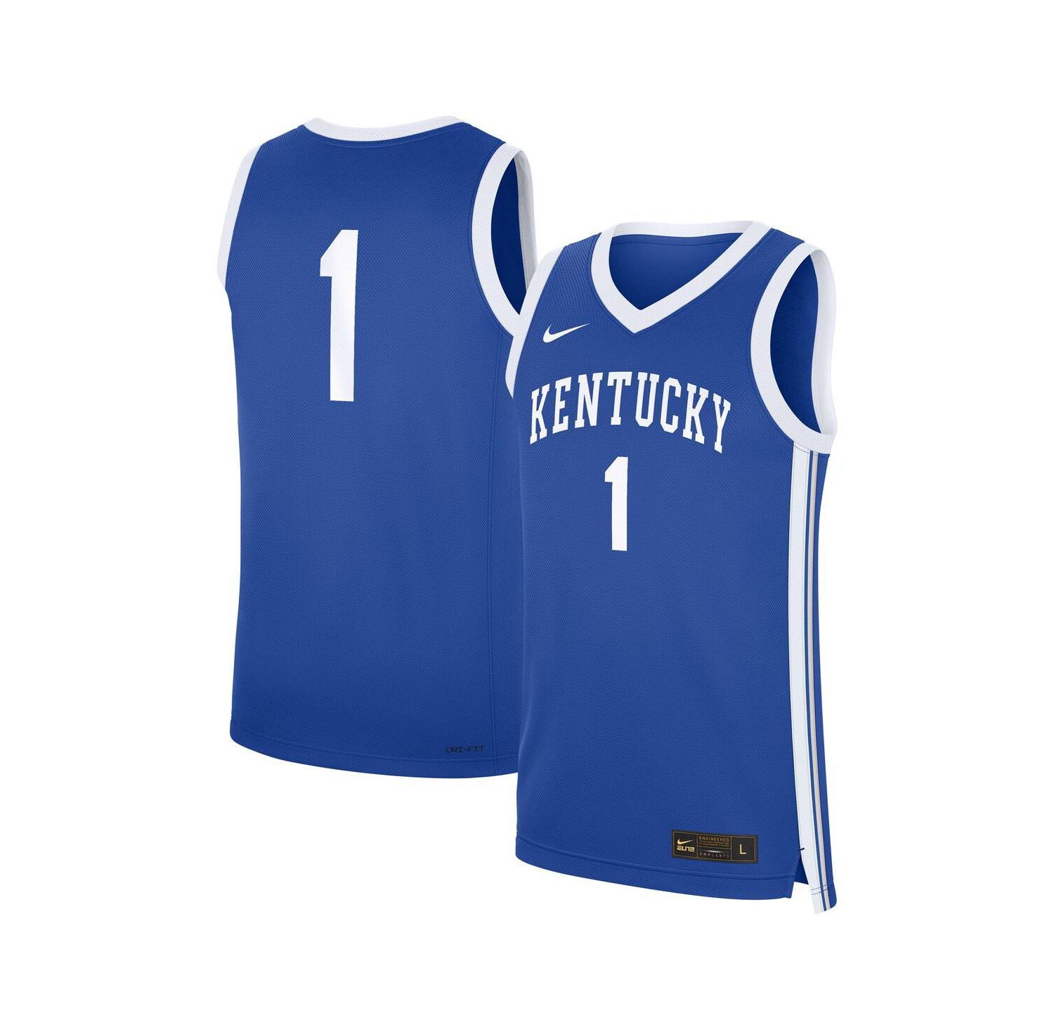 Men's 1 Royal Kentucky Wildcats Road Replica Jersey