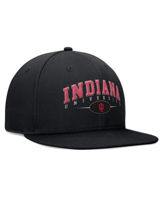 Men's Black Indiana Hoosiers Bullpen Snapback Hat