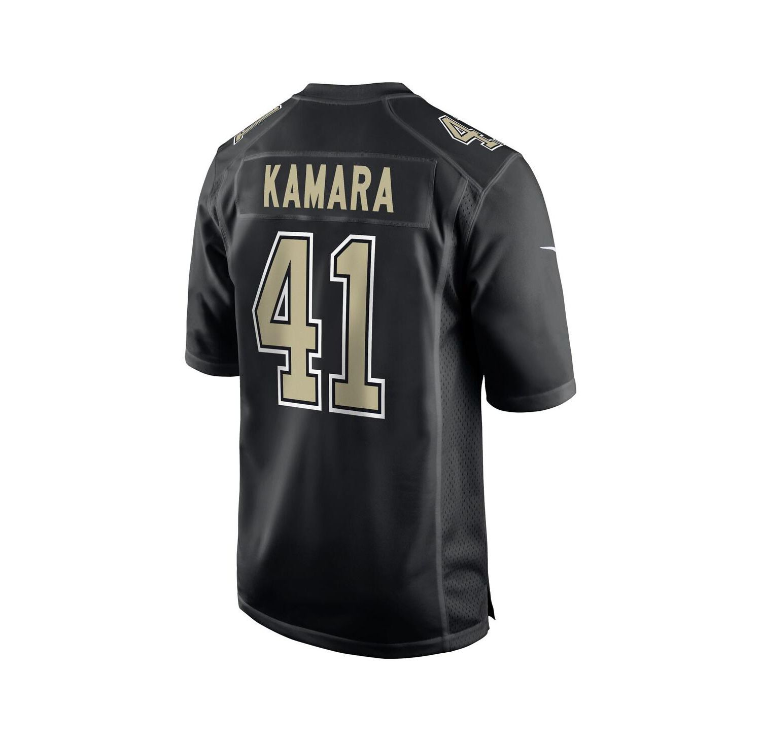 Men's Alvin Kamara Carbon Black New Orleans Saints Fashion Game Jersey