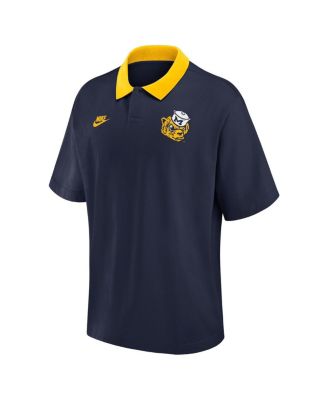 Men's Navy Michigan Wolverines Legacy Jersey Club Polo