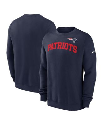 Nike - Men's Navy New England Patriots Club Pullover Sweatshirt