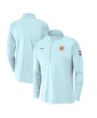 Nike - Men's Light Blue San Antonio Spurs 2024/25 City Edition Authentic Coaches Performance Half-Zip Top