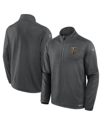 Fanatics - Men's Gray Vegas Golden Knights Authentic Pro Rink Quarter-Zip Jacket