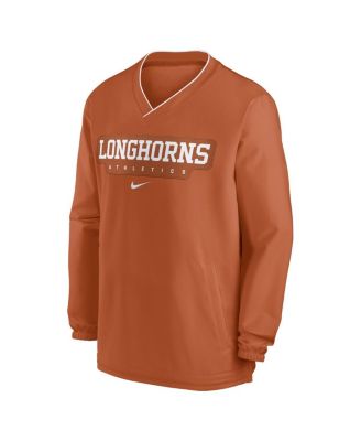 Men's Burnt Orange Texas Longhorns 2024 Sideline Pullover Windshirt