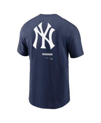 Men's Navy New York Yankees Over the Shoulder T-Shirt