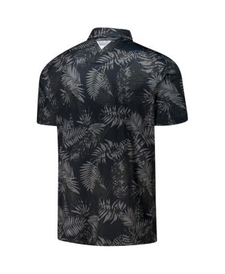 Men's Black Georgia Bulldogs PFG Super Terminal Tackle Omni-Shade Bangalows Polo