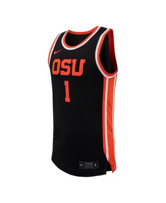 Men's #1 Black Oregon State Beavers Replica jersey Basketball Jersey