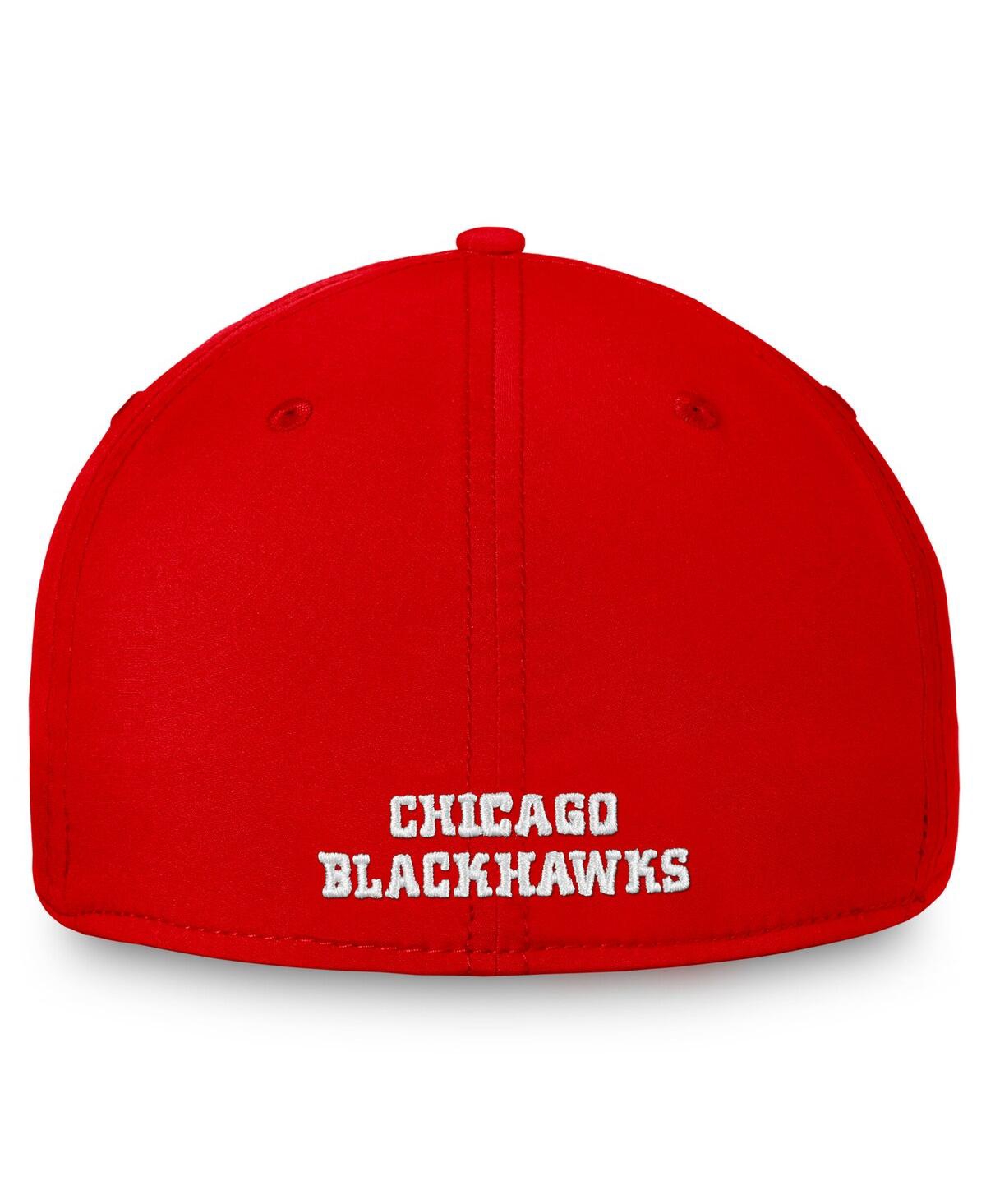 Fanatics Men's Red Chicago Blackhawks Core Primary Logo Adjustable Hat In Red