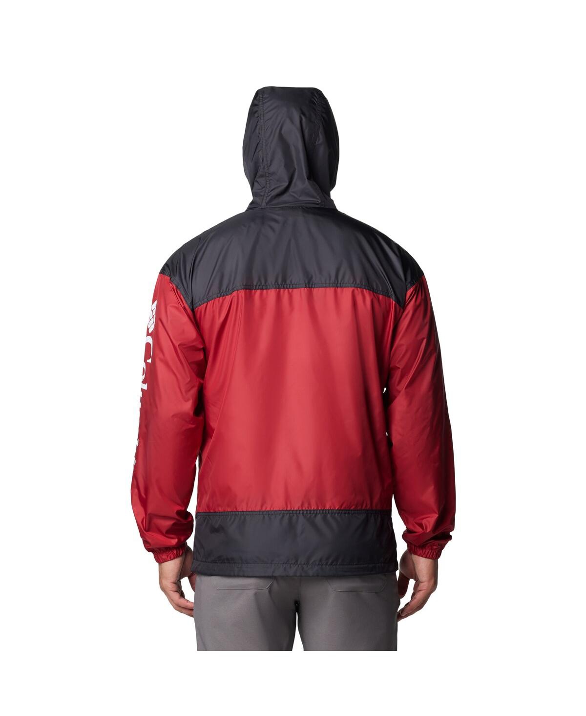 Columbia Men's Garnet South Carolina Gamecocks Flash Challenger Ii Omni-shade Full-zip Hoodie Windbreaker Jac In Garnet