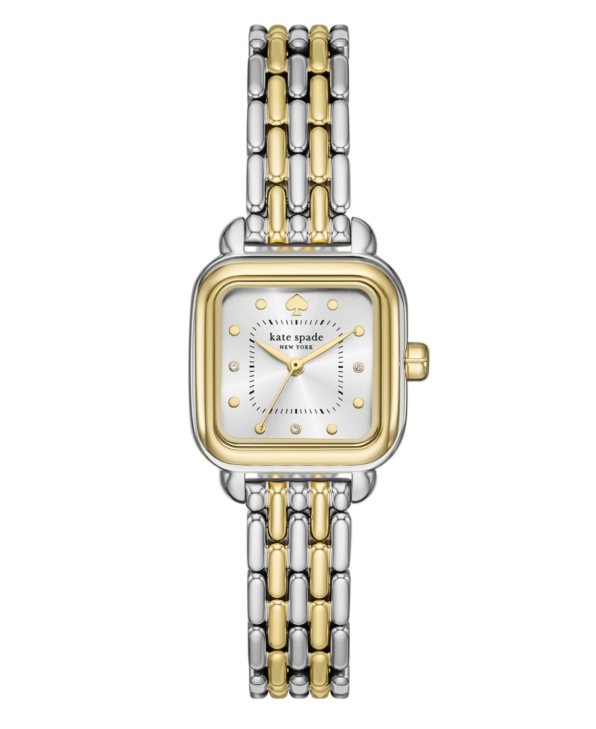 Women's Gracie Square Three-Hand Two-Tone Stainless Steel Watch, 25mm - Two-tone