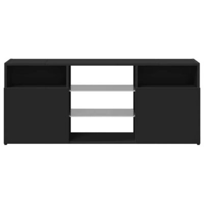 TV Stand with LED Lights Black 47.2"x11.8"x19.7"