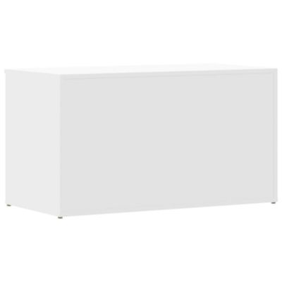 Storage Chest White 33.1&amp;quot;x16.5&amp;quot;x18.1&amp;quot; Engineered Wood