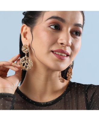 Dewy Dahlia Drop Earrings