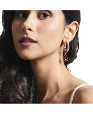 Crystal Pear Drop Earrings