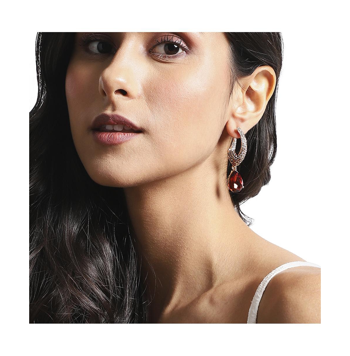 Crystal Pear Drop Earrings