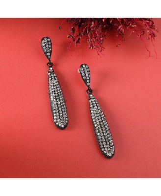 Bling Almond Drop Earrings