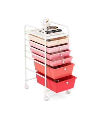 6 Drawer Rolling Storage Cart Scrapbook Paper Office Organizer