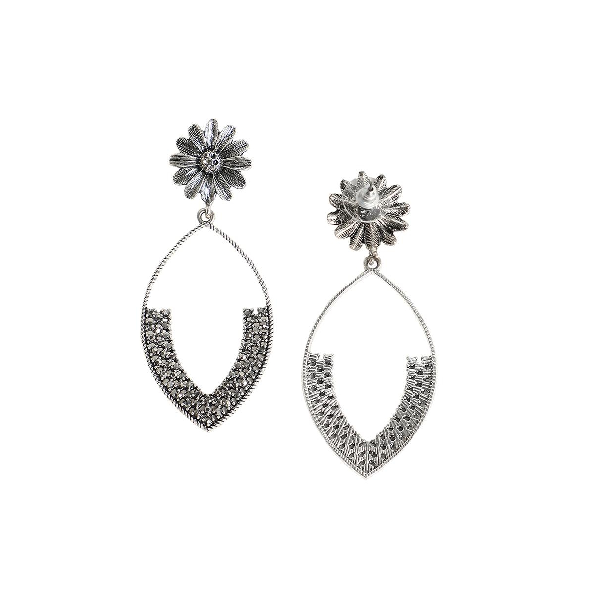 Sohi Party Drop Earrings In Silver