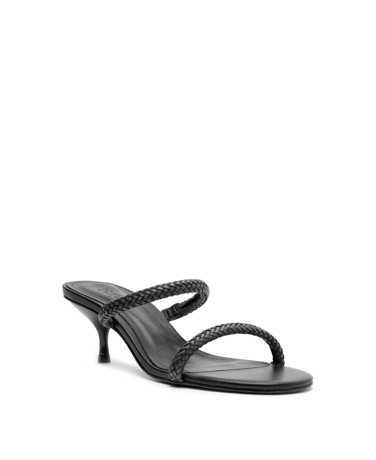Shop Schutz Women's Taliah Woven Slip-on Dress Sandals In Black