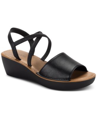 Women's Babettee Crisscross Wedge Sandals, Exclusively at Macy's