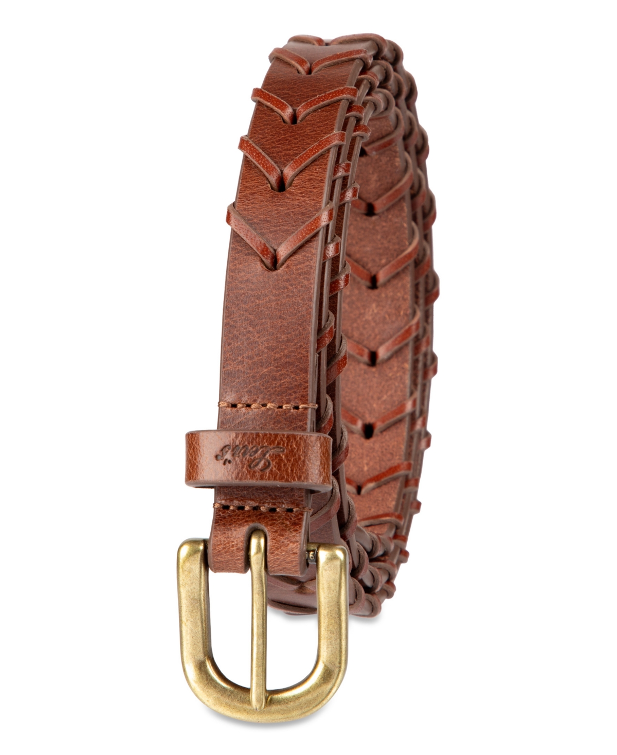 LEVI'S WOMEN'S FULLY ADJUSTABLE SKINNY BRAIDED GENUINE LEATHER BELT 