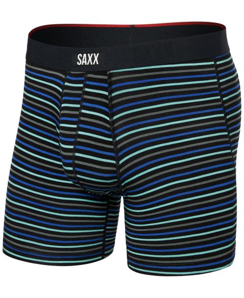 Трусы-боксеры Slim-Fit для мужчин, с принтом — SAXX, цвет: Полосатый синий
