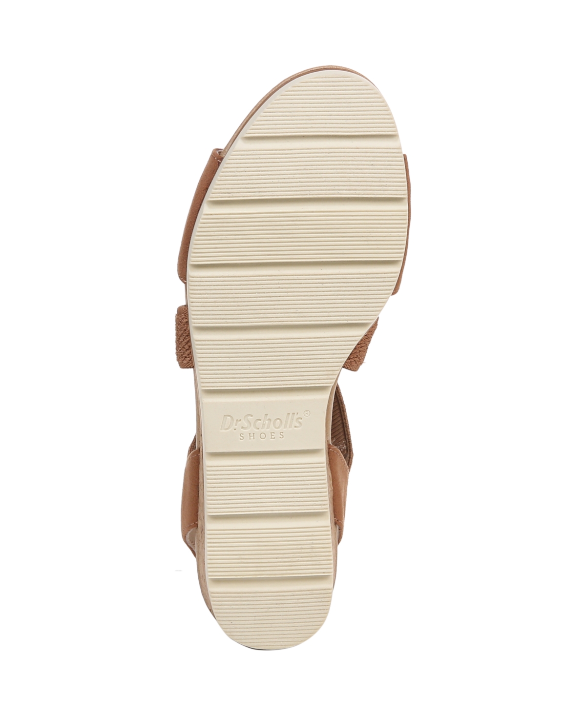 Shop Dr. Scholl's Women's Just Cute Strappy Wedge Sandals In Honey Brown Microfiber