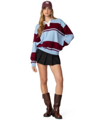 Women's Kian Striped Polo Sweater