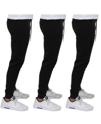 Men's Pro Star Slim Fit Fleece Lined Joggers-3 Pack
