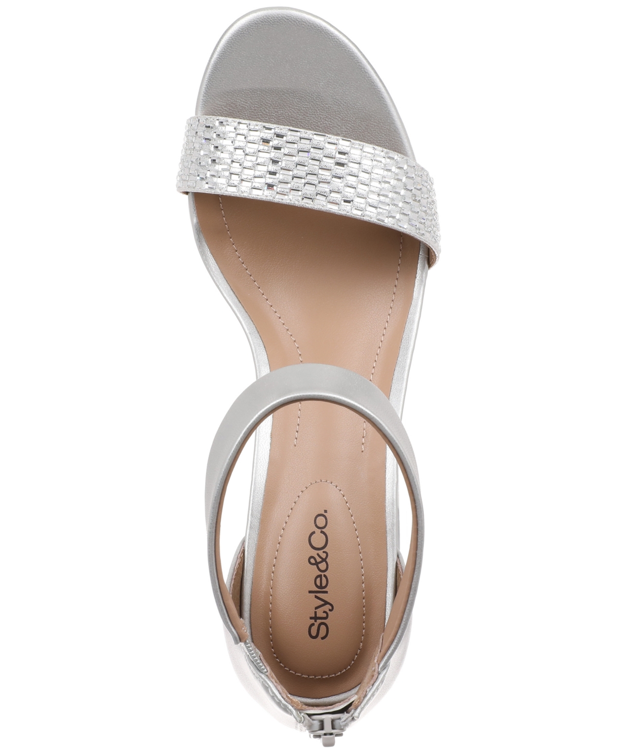 Shop Style & Co Women's Phillys Two-piece Evening Sandals, Created For Macy's