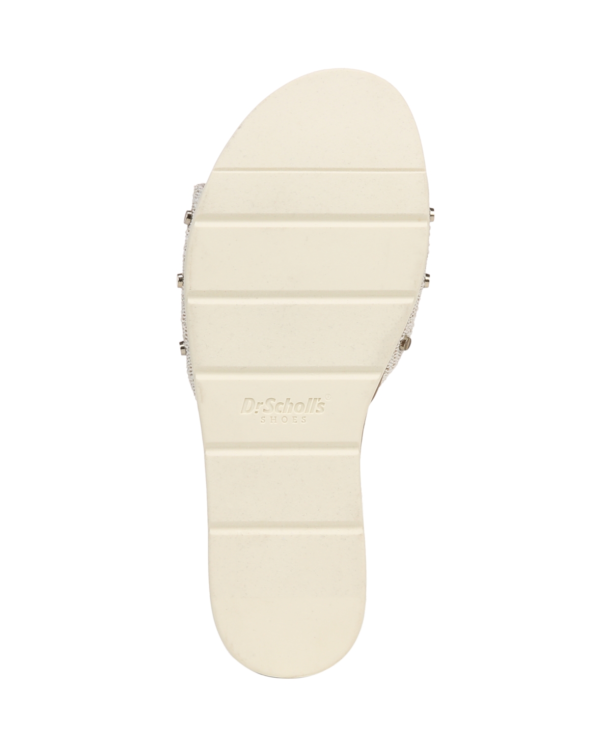 Shop Dr. Scholl's Women's Nice Iconic Slide Sandals In Light Gold Fabric