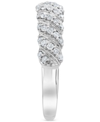 Diamond Diagonal Row Band (1/4 ct. t.w.) in 14k White Gold