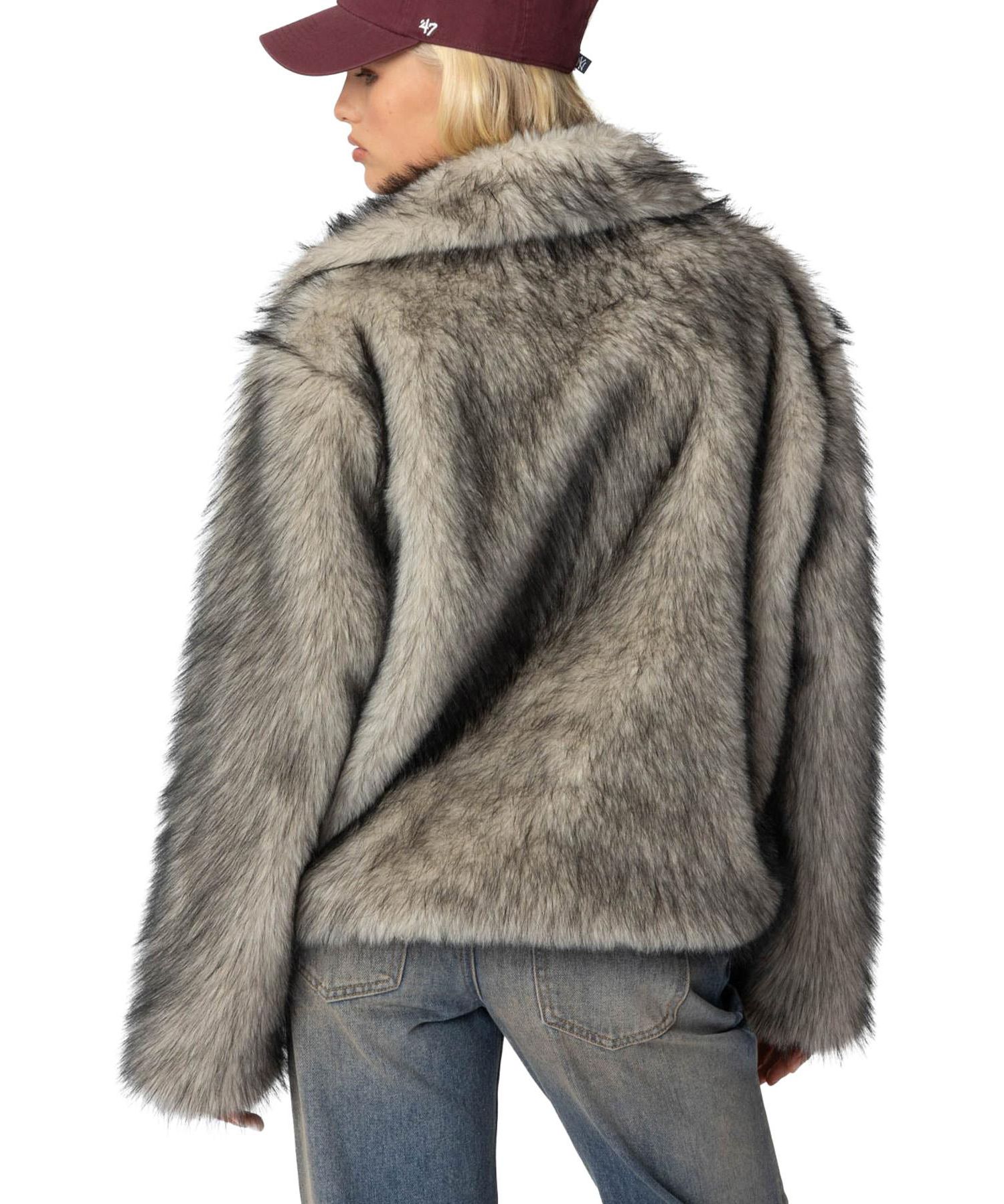 Women's Mob Wife Faux Fur Jacket