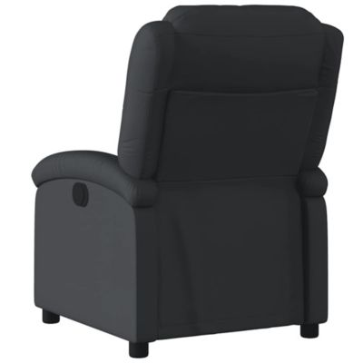 1 piece Real Leather Black Recliner Chair