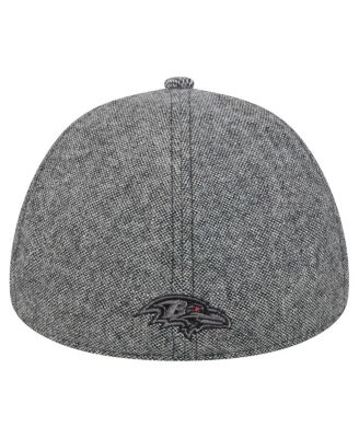 Men's Gray Baltimore Ravens Peaky Duckbill Fitted Hat
