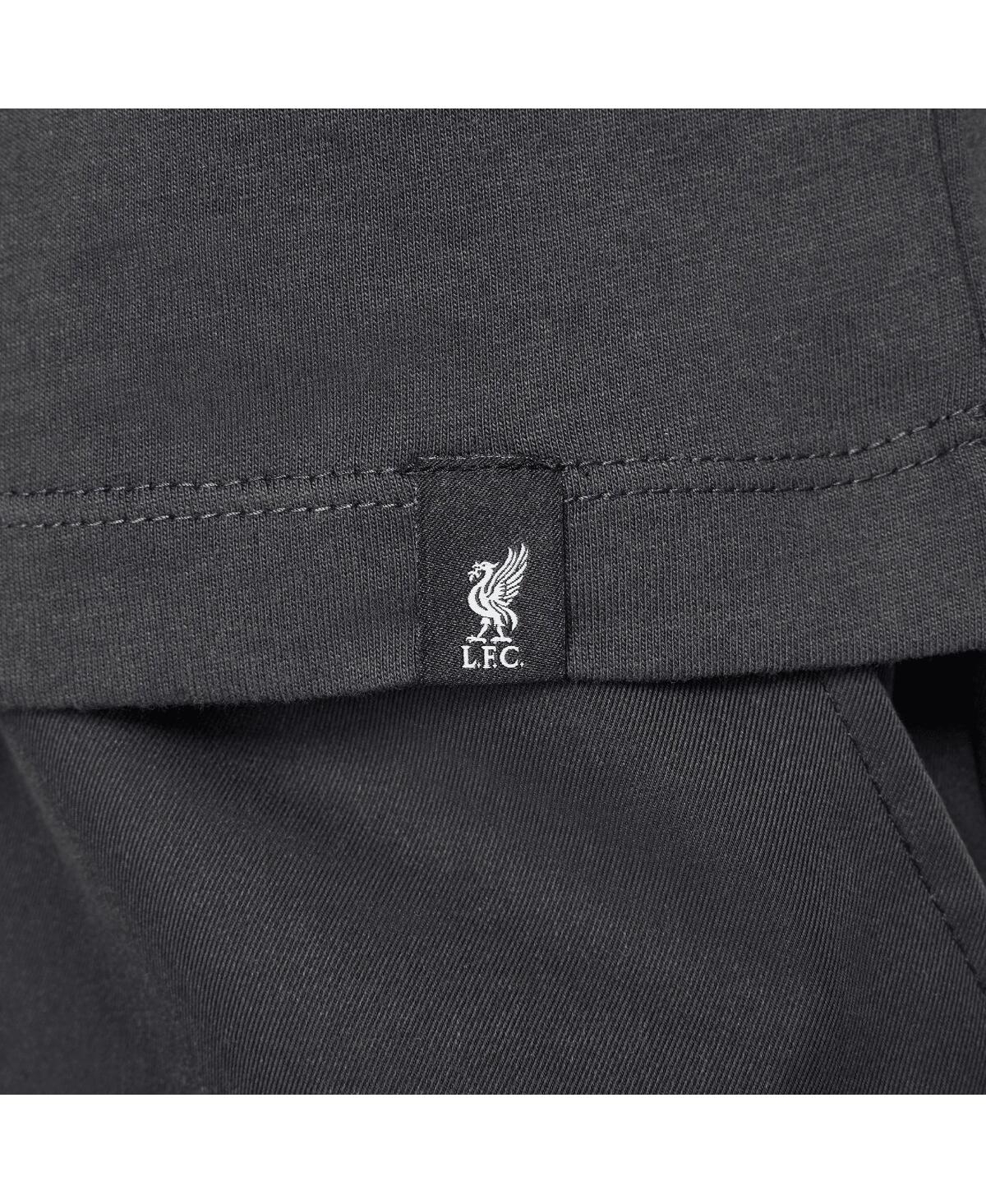 Nike Big Boys And Girls Black Liverpool Swoosh T-shirt In Black