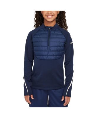 Nike - Big Boys and Girls Navy Chelsea 2024/25 Academy Drill Quarter-Zip Top
